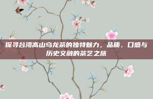 探寻台湾高山乌龙茶的独特魅力,品质、口感与历史交融的茶艺之旅