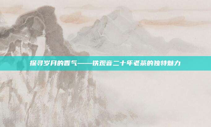 探寻岁月的香气——铁观音二十年老茶的独特魅力