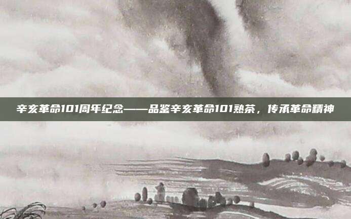 辛亥革命101周年纪念——品鉴辛亥革命101熟茶，传承革命精神