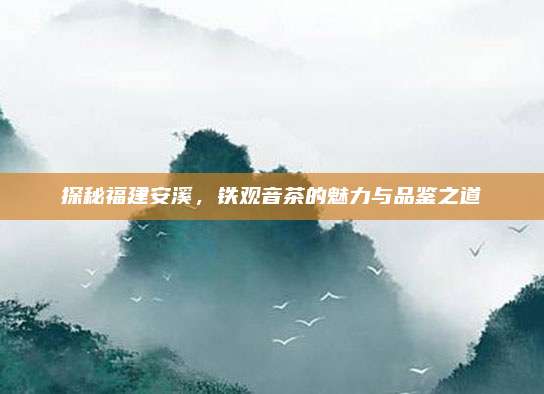 探秘福建安溪，铁观音茶的魅力与品鉴之道