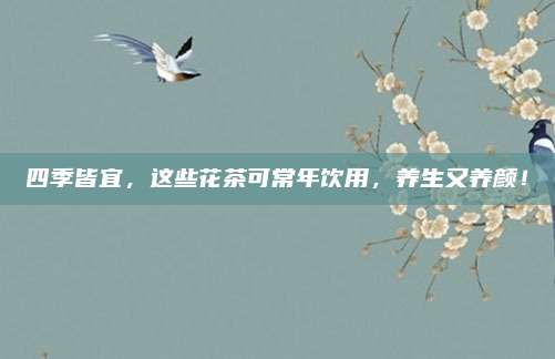 四季皆宜,这些花茶可常年饮用,养生又养颜!