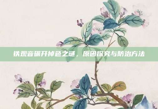 铁观音碾开掉色之谜,原因探究与防治方法
