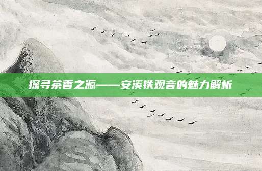 探寻茶香之源——安溪铁观音的魅力解析