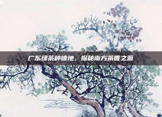 广东绿茶种植地，探秘南方茶香之源