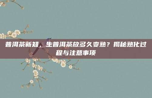 普洱茶新知,生普洱茶放多久变熟?揭秘熟化过程与注意事项