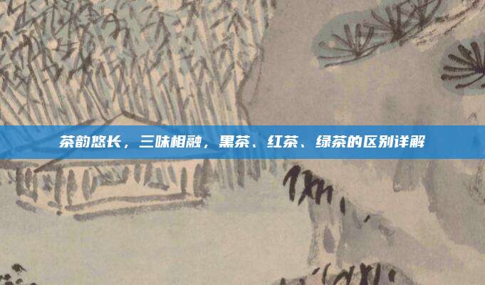 茶韵悠长，三味相融，黑茶、红茶、绿茶的区别详解
