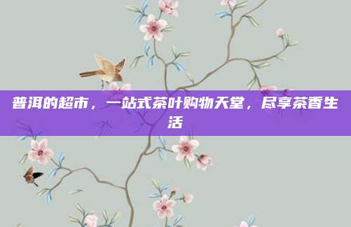 普洱的超市，一站式茶叶购物天堂，尽享茶香生活