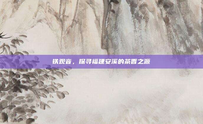铁观音，探寻福建安溪的茶香之源