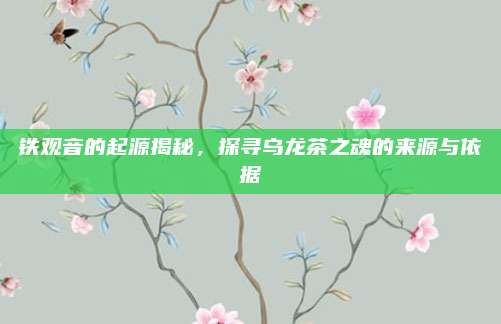 铁观音的起源揭秘，探寻乌龙茶之魂的来源与依据
