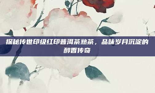 探秘传世印级红印普洱茶熟茶，品味岁月沉淀的醇香传奇