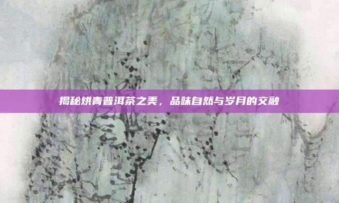 揭秘烘青普洱茶之美,品味自然与岁月的交融