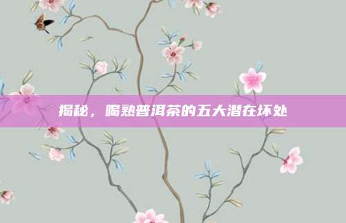 揭秘，喝熟普洱茶的五大潜在坏处