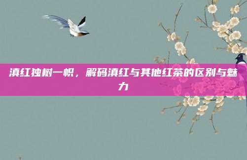 滇红独树一帜,解码滇红与其他红茶的区别与魅力