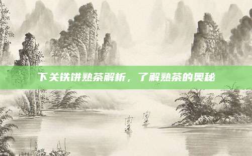 下关铁饼熟茶解析,了解熟茶的奥秘