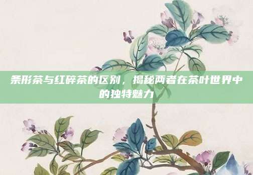 条形茶与红碎茶的区别，揭秘两者在茶叶世界中的独特魅力