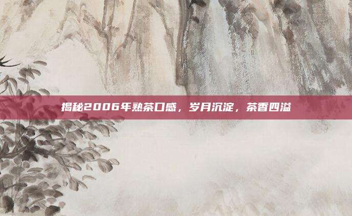 揭秘2006年熟茶口感，岁月沉淀，茶香四溢