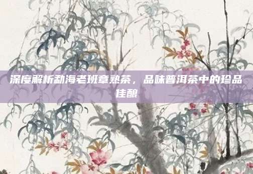 深度解析勐海老班章熟茶，品味普洱茶中的珍品佳酿