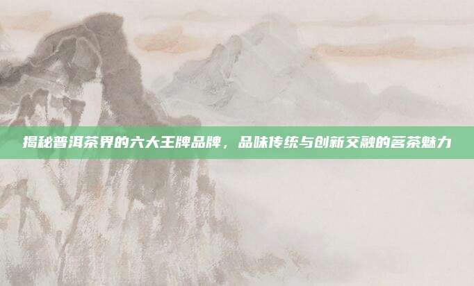 揭秘普洱茶界的六大王牌品牌,品味传统与创新交融的茗茶魅力