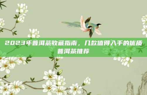 2023年普洱茶收藏指南，几款值得入手的优质普洱茶推荐