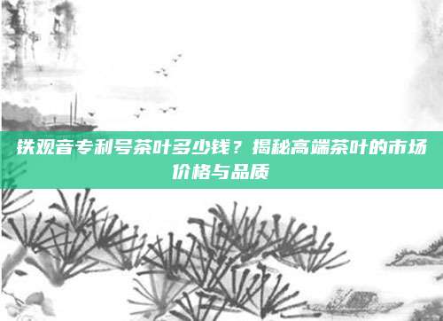 铁观音专利号茶叶多少钱？揭秘高端茶叶的市场价格与品质