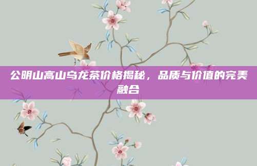 公明山高山乌龙茶价格揭秘，品质与价值的完美融合