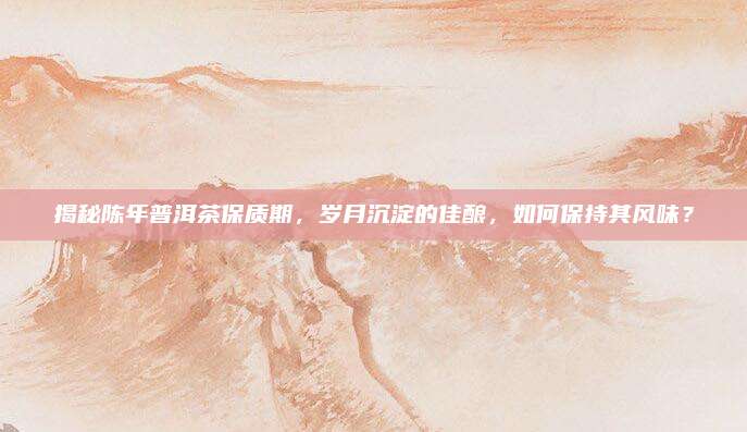 揭秘陈年普洱茶保质期，岁月沉淀的佳酿，如何保持其风味？