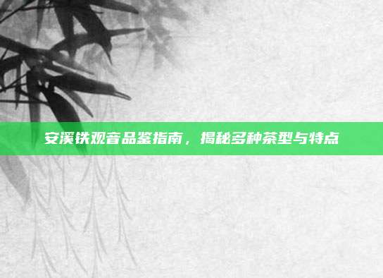 安溪铁观音品鉴指南,揭秘多种茶型与特点