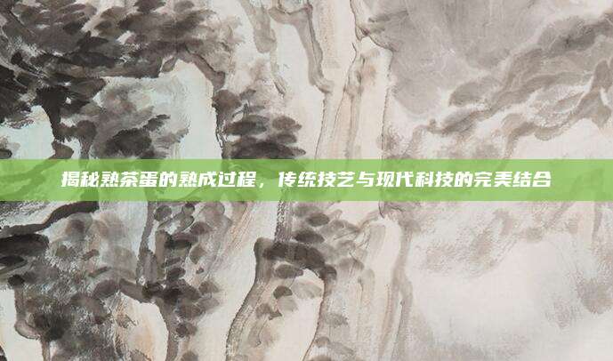 揭秘熟茶蛋的熟成过程,传统技艺与现代科技的完美结合