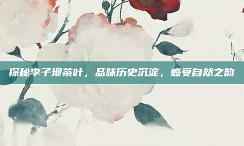 探秘李子坝茶叶,品味历史沉淀,感受自然之韵