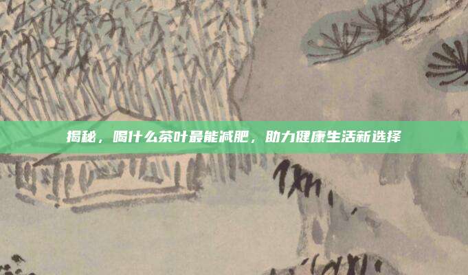 揭秘，喝什么茶叶最能减肥，助力健康生活新选择