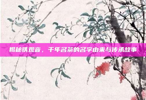 揭秘铁观音，千年名茶的名字由来与传承故事