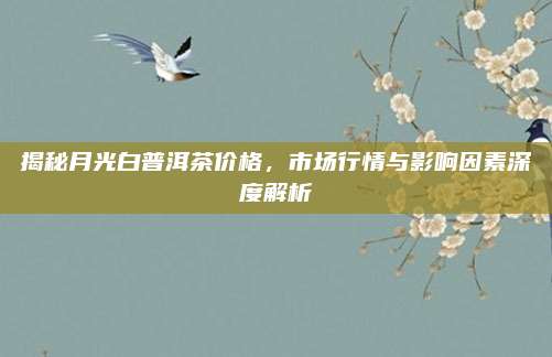 揭秘月光白普洱茶价格,市场行情与影响因素深度解析