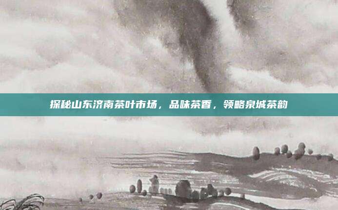 探秘山东济南茶叶市场，品味茶香，领略泉城茶韵