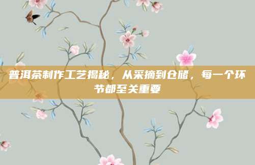 普洱茶制作工艺揭秘，从采摘到仓储，每一个环节都至关重要