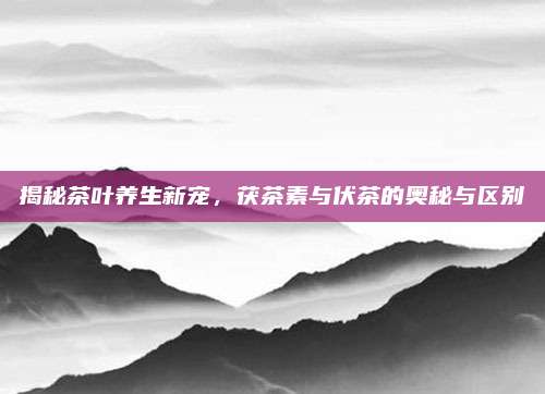 揭秘茶叶养生新宠,茯茶素与伏茶的奥秘与区别