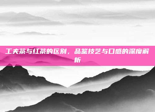 工夫茶与红茶的区别，品鉴技艺与口感的深度解析