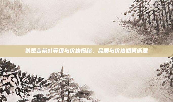 铁观音茶叶等级与价格揭秘,品质与价值如何衡量