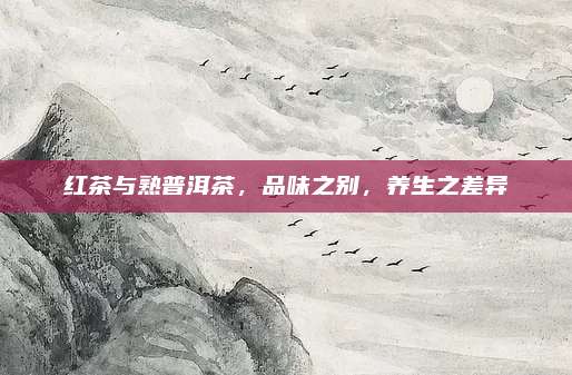 红茶与熟普洱茶,品味之别,养生之差异