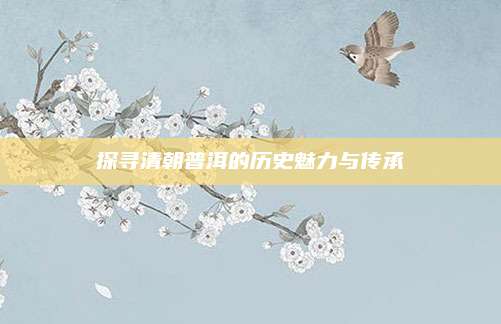 探寻清朝普洱的历史魅力与传承
