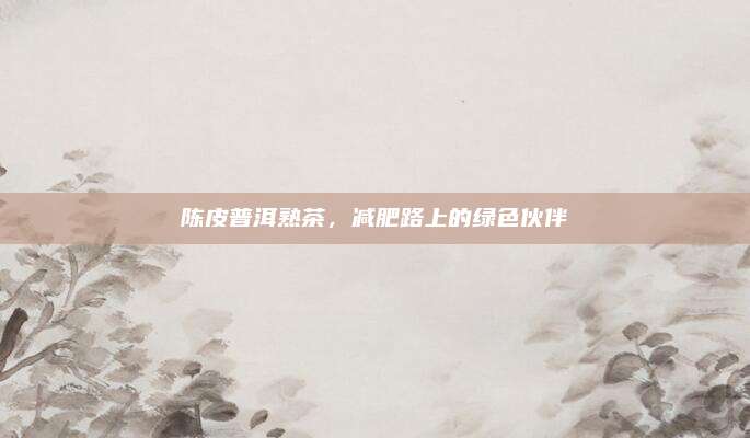 陈皮普洱熟茶，减肥路上的绿色伙伴