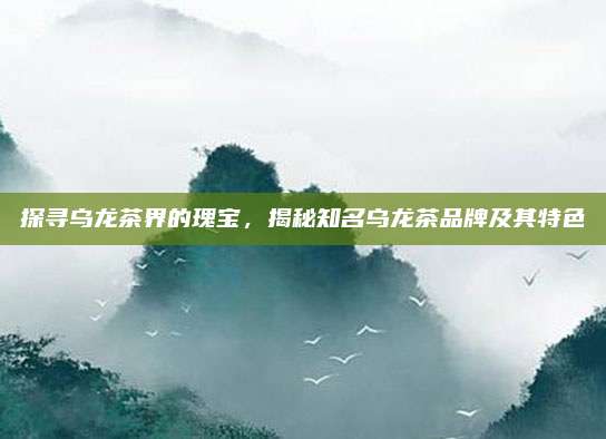 探寻乌龙茶界的瑰宝，揭秘知名乌龙茶品牌及其特色