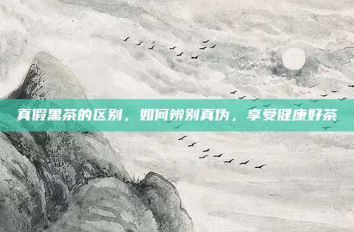 真假黑茶的区别，如何辨别真伪，享受健康好茶