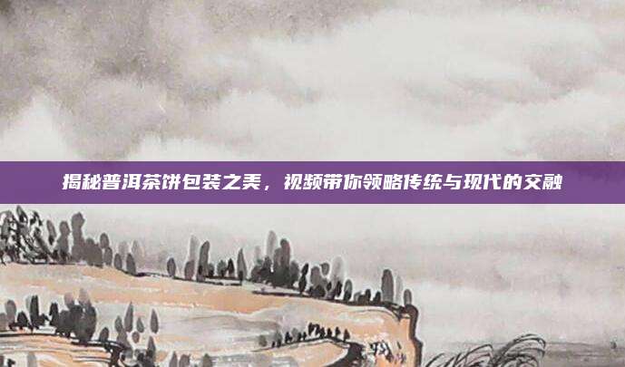 揭秘普洱茶饼包装之美，视频带你领略传统与现代的交融