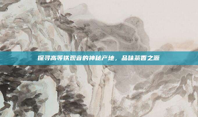 探寻高等铁观音的神秘产地，品味茶香之源