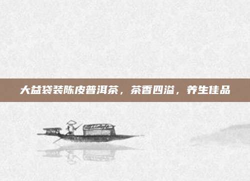 大益袋装陈皮普洱茶，茶香四溢，养生佳品