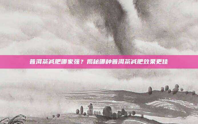 普洱茶减肥哪家强？揭秘哪种普洱茶减肥效果更佳