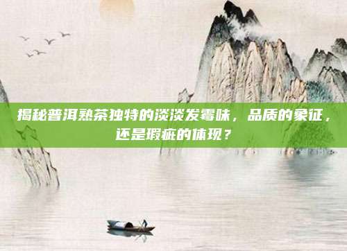 揭秘普洱熟茶独特的淡淡发霉味,品质的象征,还是瑕疵的体现?
