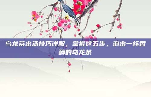 乌龙茶出汤技巧详解，掌握这五步，泡出一杯香醇的乌龙茶