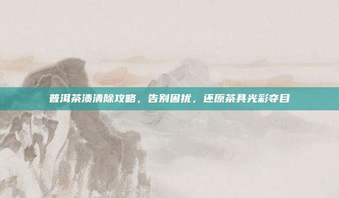 普洱茶渍清除攻略，告别困扰，还原茶具光彩夺目
