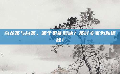 乌龙茶与白茶，哪个更能刮油？茶叶专家为你揭秘！